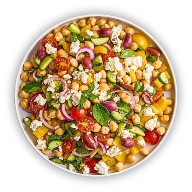 Mediterranean chickpea salad