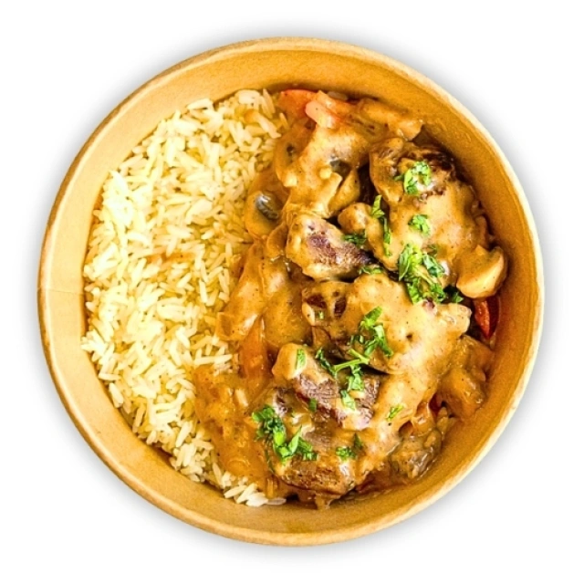 Beef stroganoff